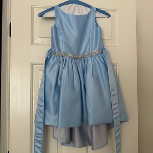 Ice Blue Sweet Kids Dress, Size 5